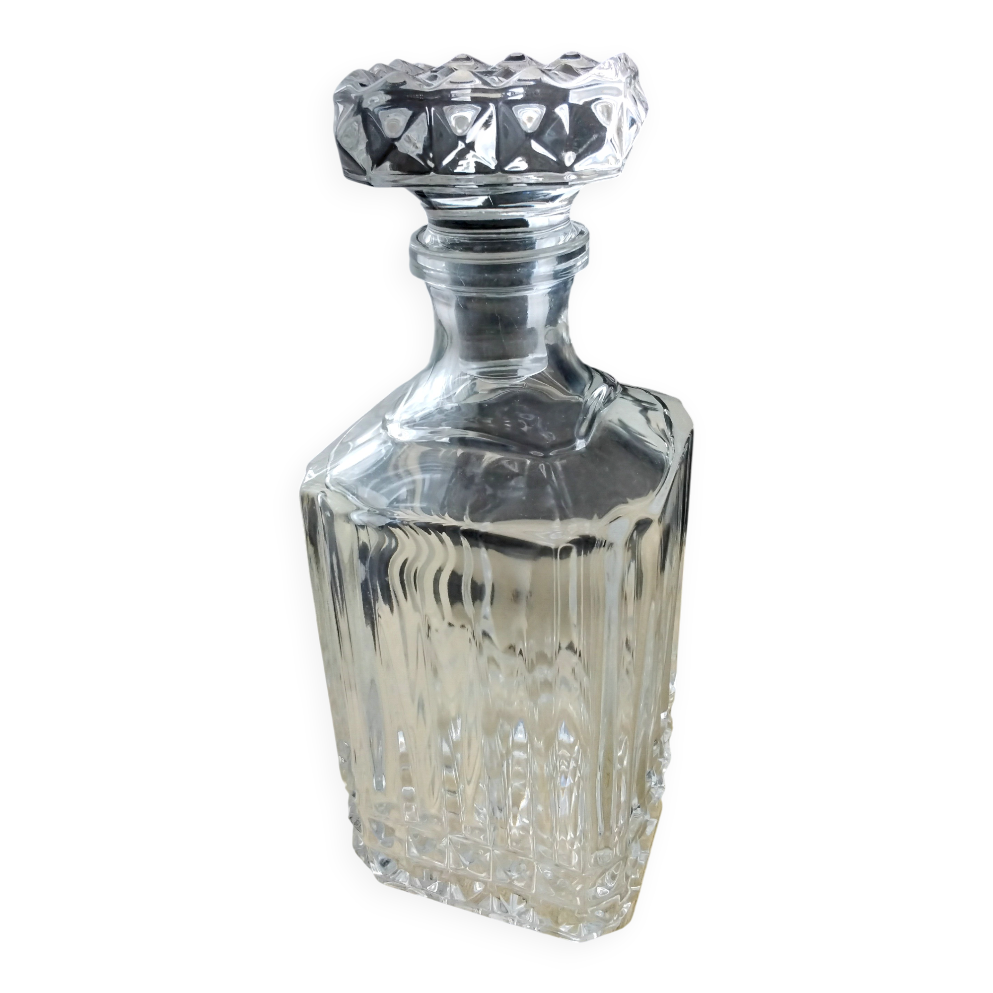 Crystal whisky carafe from Arques, Villandry model.
