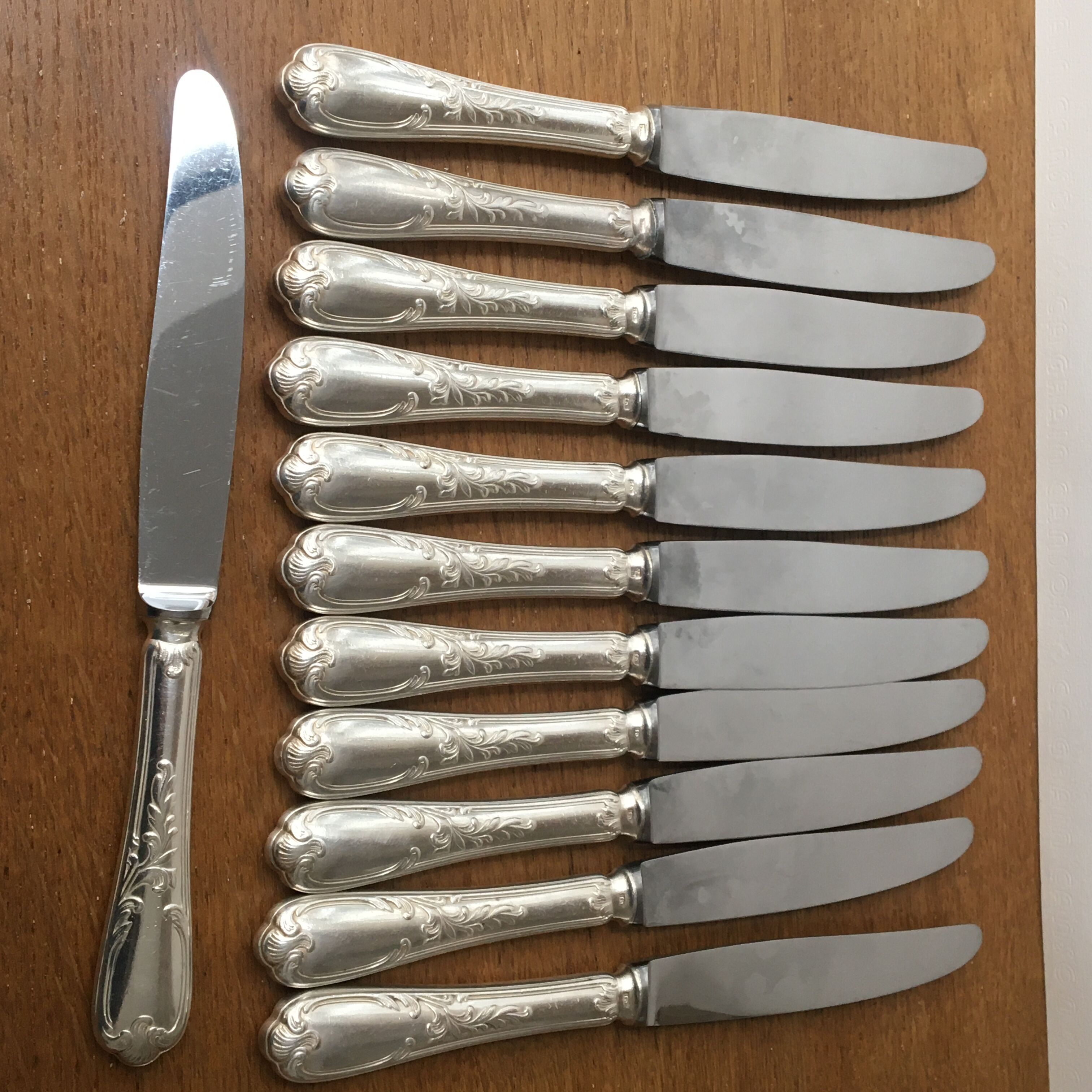 12 dessert knives Ercuis model Barry