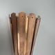 set of 2 copper 25cm Gio Ponti Style Theatre Wall Light Sconces, Italy 1950