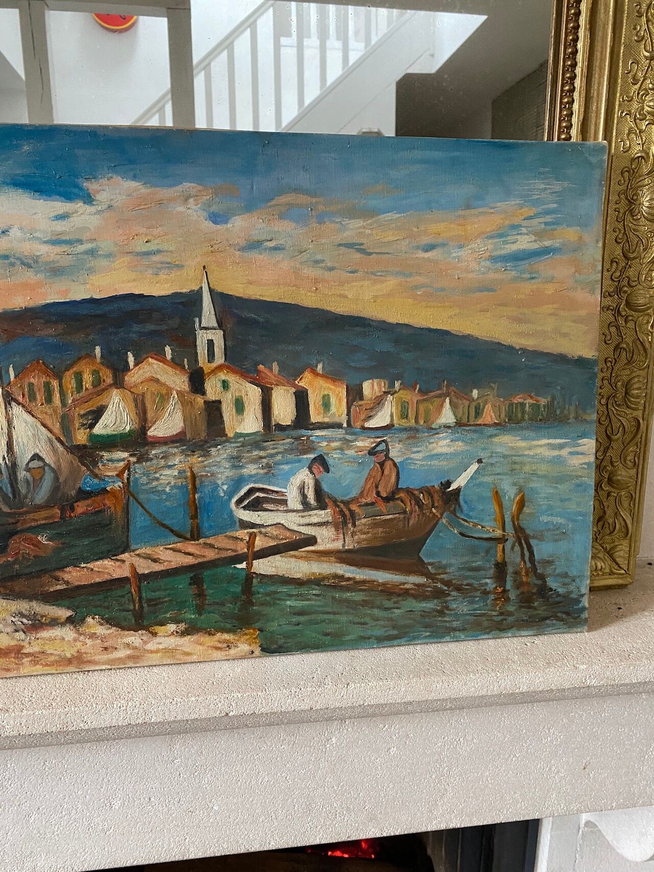 Oil on canvas from a fishing village