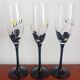 Set of 5 Luminarc Anaïs champagne flutes