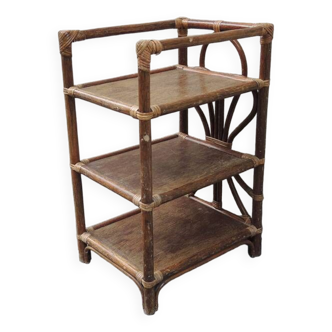 Old small rattan shelf