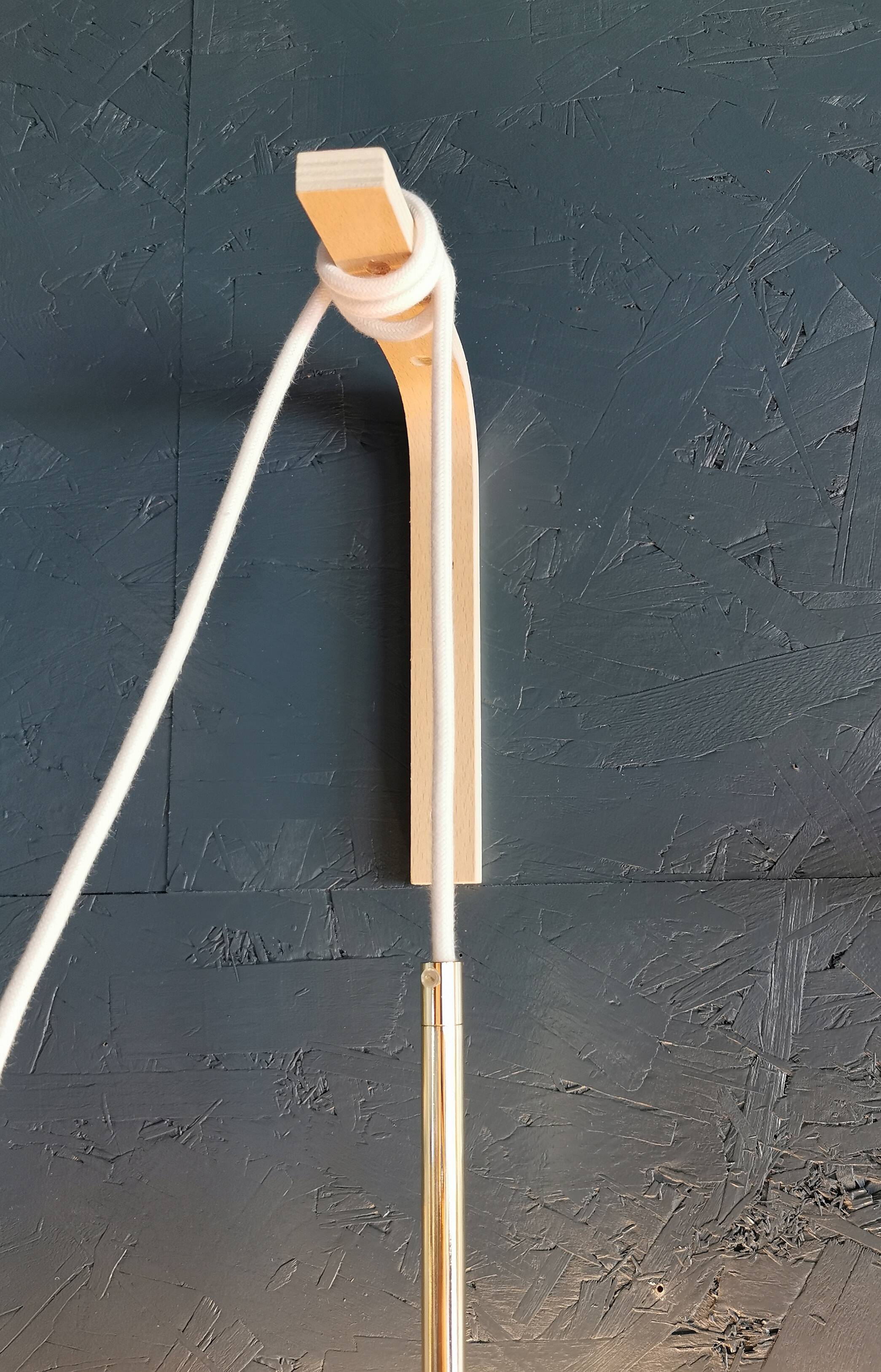 Vintage 60s brass pendant lamp with transparent glass bubbles