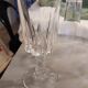 5 antique crystal flutes