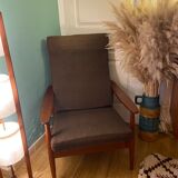 Scandinavian armchair in vintage teak