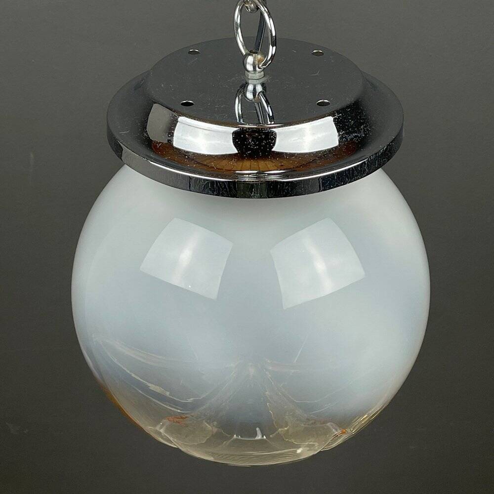 Large Murano glass pendant lamp by Mazzega, Italy, 1960s.