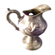 Art nouveau pourer,victor silver co,quadruple plate, liseron flower decoration