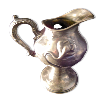 Art nouveau pourer,victor silver co,quadruple plate, liseron flower decoration