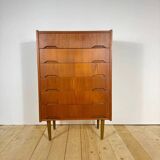 Danish mid-century chest of drawers in teak – Scandinavian vintage design, 1960s