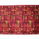 Small geometric abstract wool bouclé carpet/rug, 1950s, Czechoslovakia
