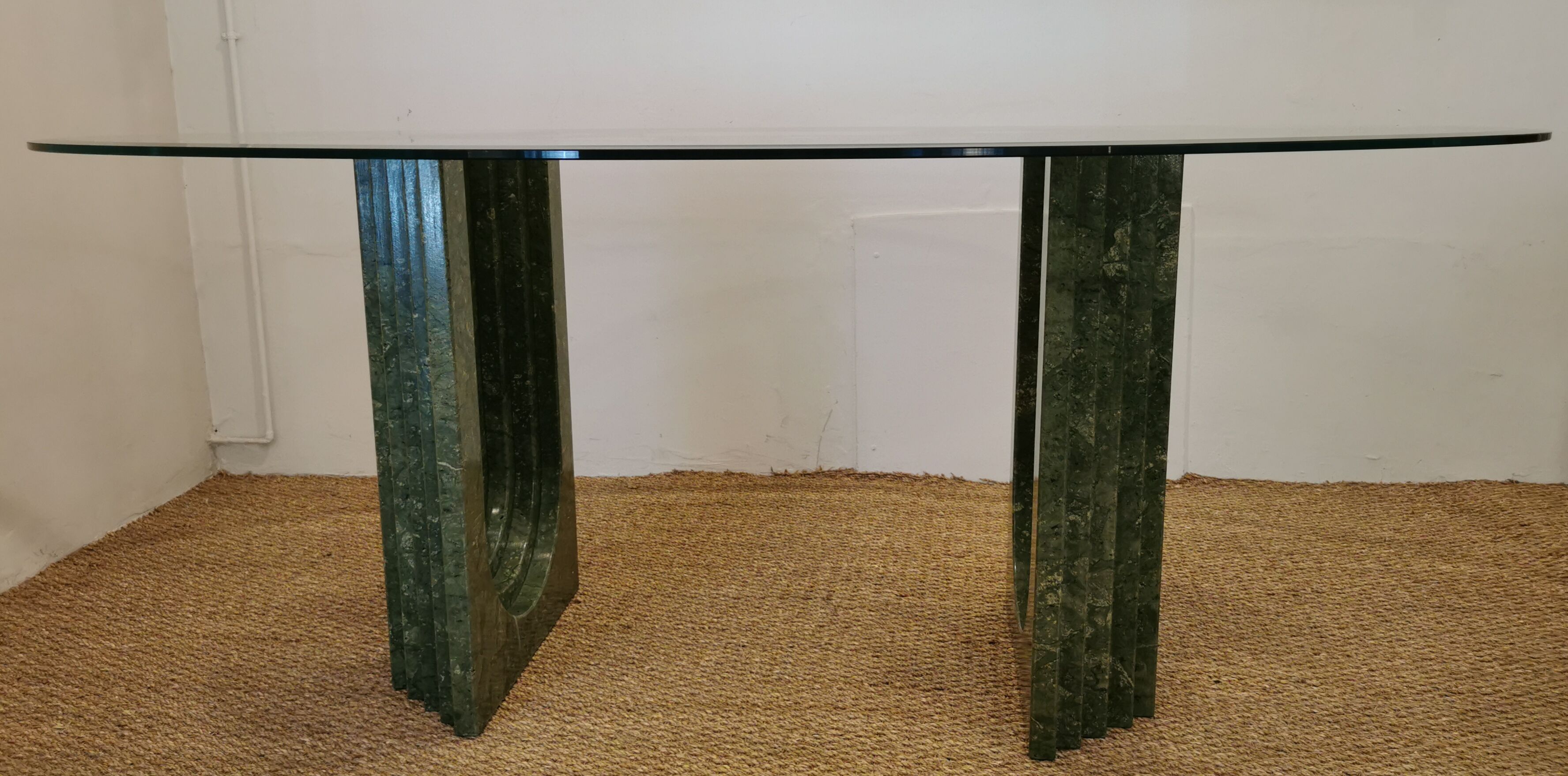 Marble and glass dining table Carlo SCARPA for CATTELAN Italia circa 1970