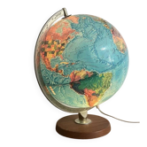 Globe terrestre lumineux vintage