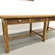 Table de Ferme "Meuble de Métier" en Pin – 8 Tiroirs (L221 cm)