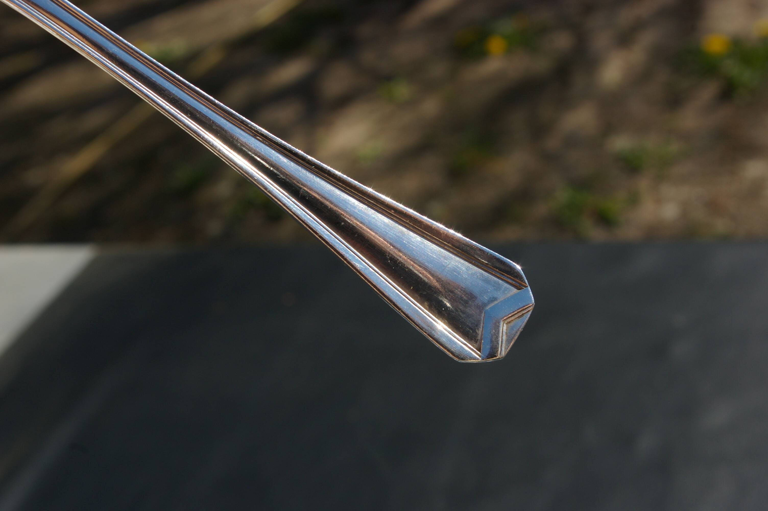 12 CHRISTOFLE Fish Cutlery Sets, CHEVRONS Art Deco model