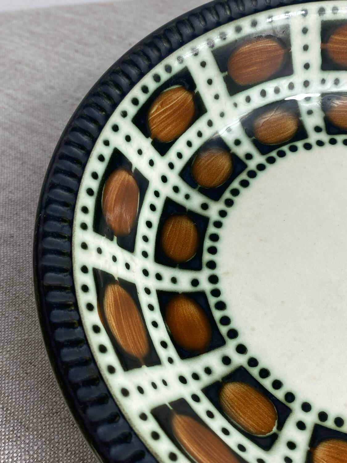Boch Belgium round serving dish