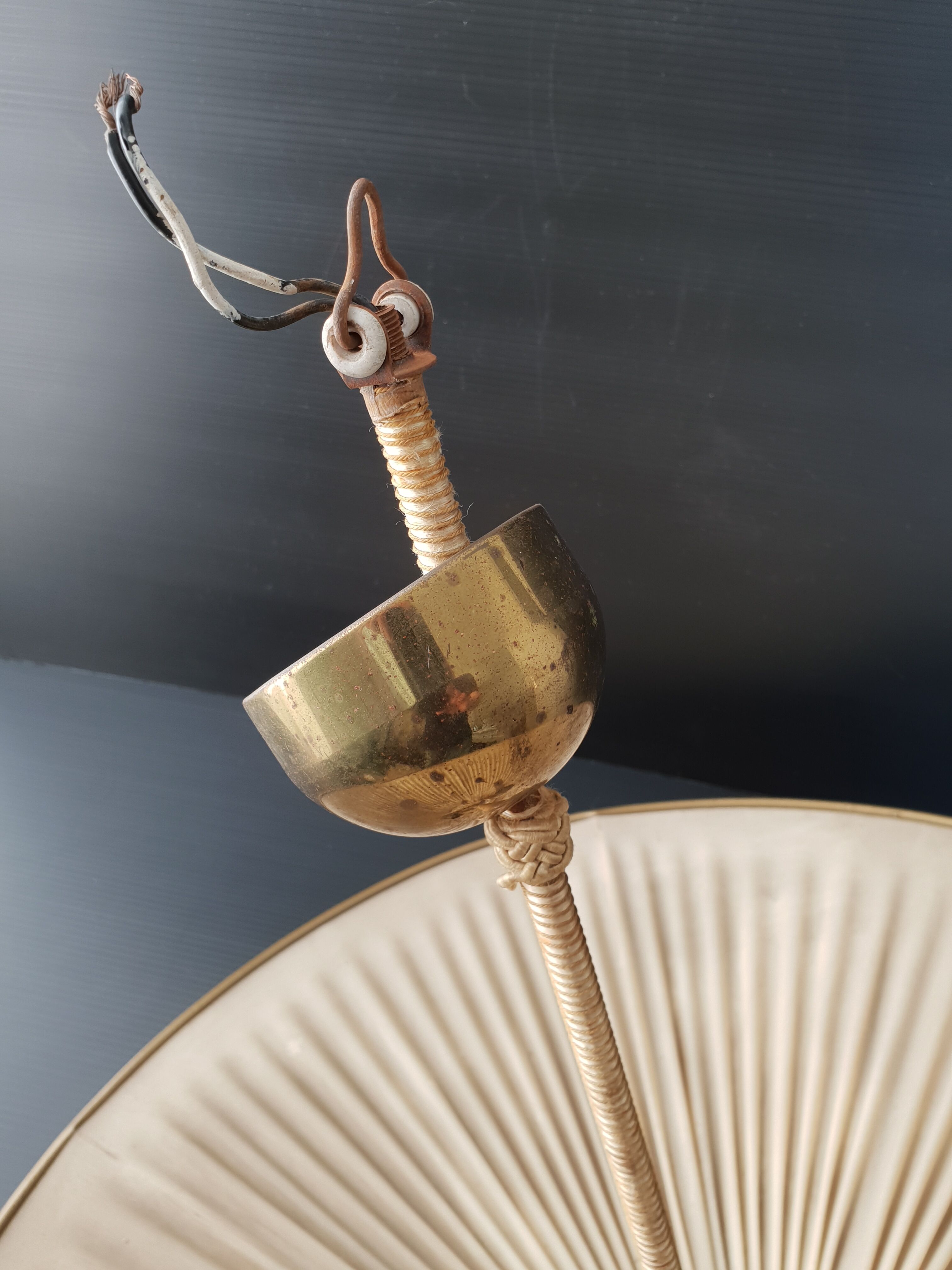 Vintage umbrella chandelier 1950