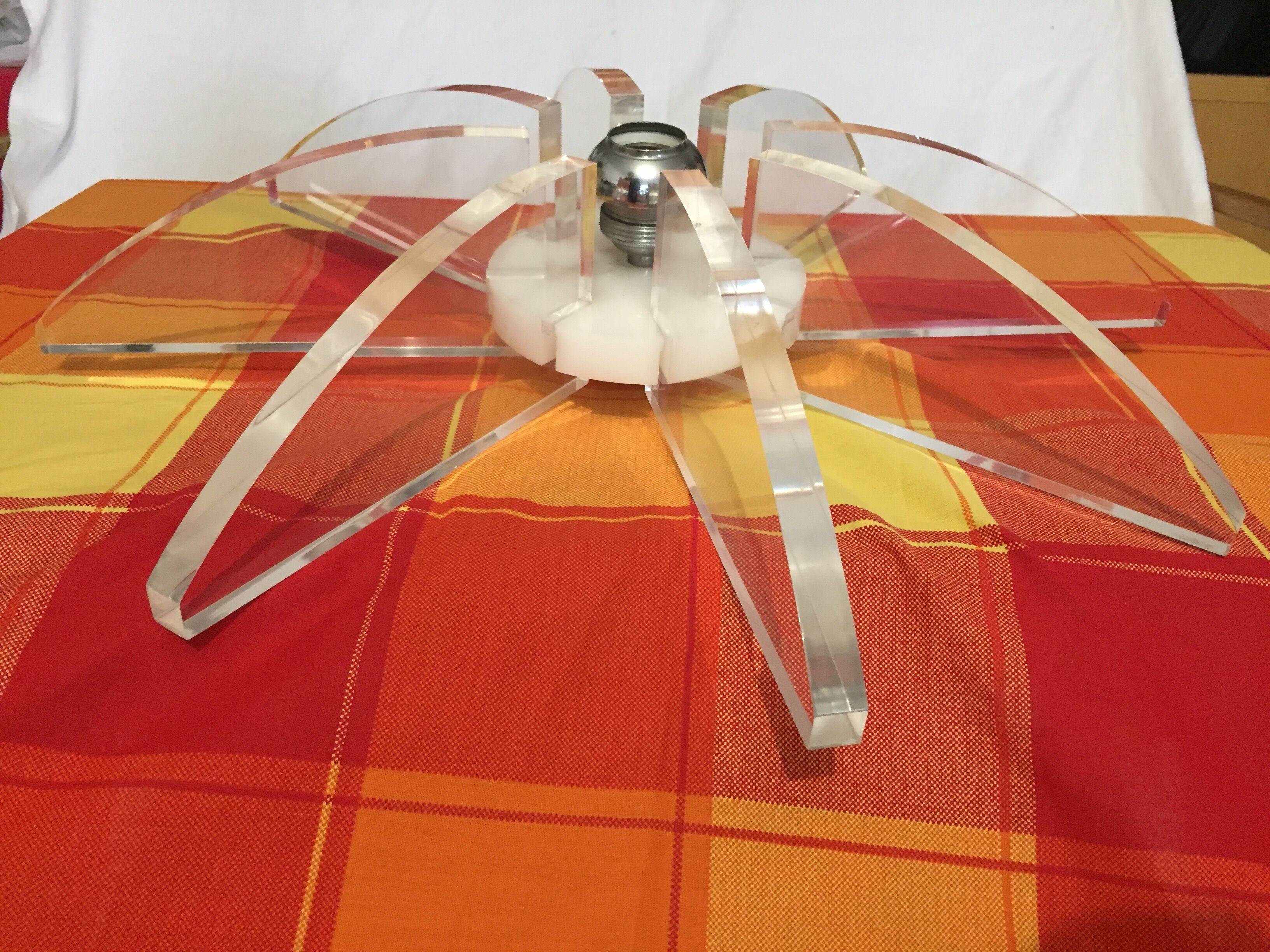 André Jean Doucin design ceiling light vintage 1970