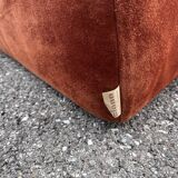 Cinna orange suede sofa