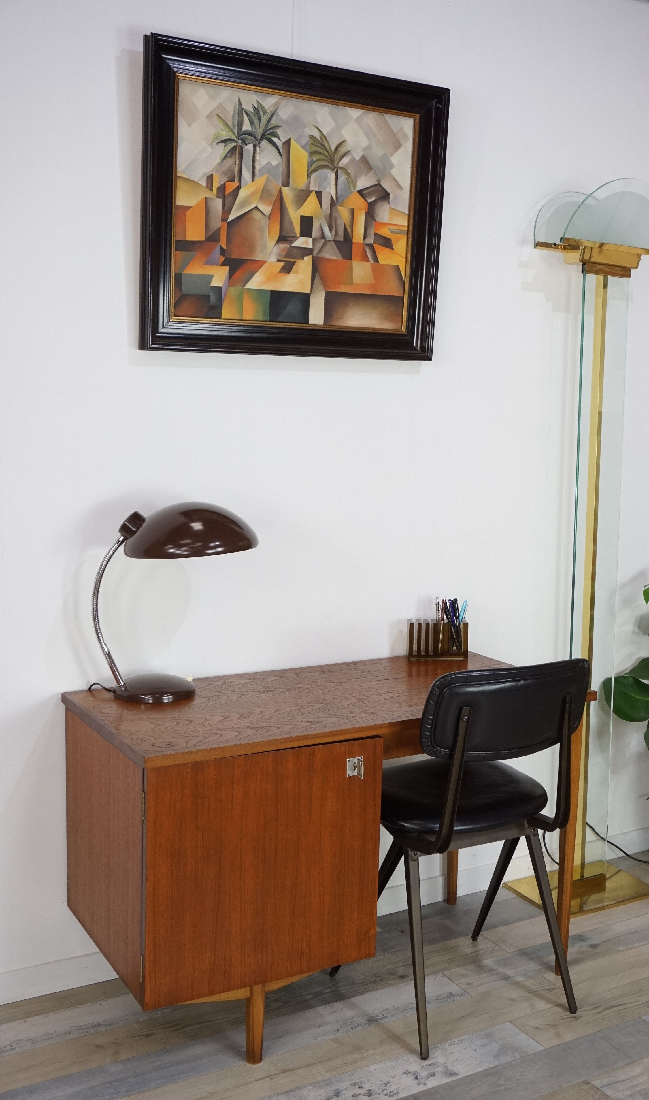 Teak desk 50s - 60s by CombinEurop