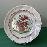 Decorative collection plate earthenware Est France St Clément
