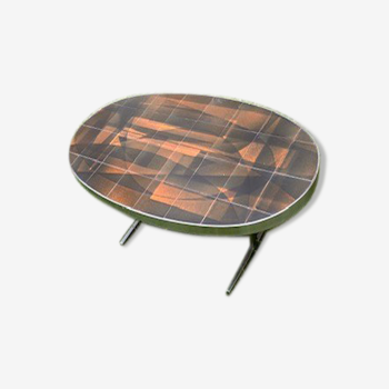 Jacques Lignier oval coffee table