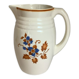 Antique pitcher jug with stencil pattern