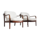 Set of 2 vintage Danish mid-century armchairs 1960s