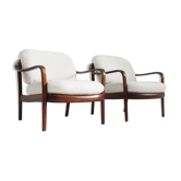 Ensemble de 2 fauteuils danois vintage des années 1960.