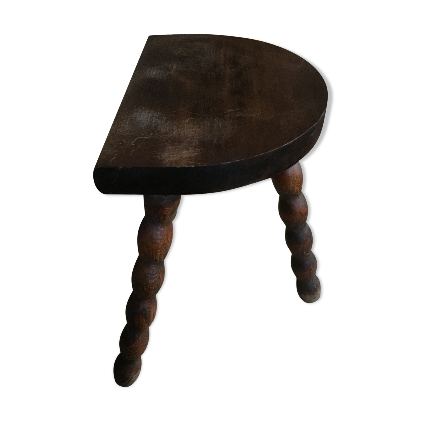 Cowhide tabouret