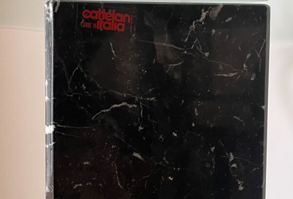 Console vintage en marbre noir de Cattelan Italia