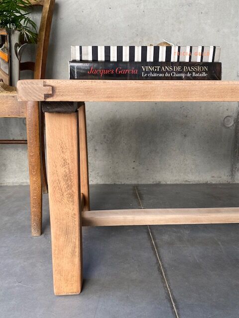 Stripped farm coffee table
