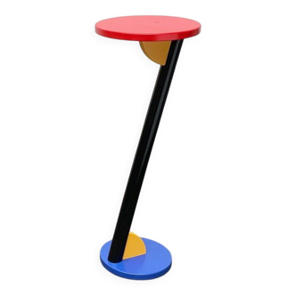 Postmodern wooden plant stand or side table