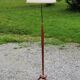 Vintage tripod floor lamp from the 60s in wood and brass