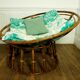 Fauteuil Papasan en rotin XL