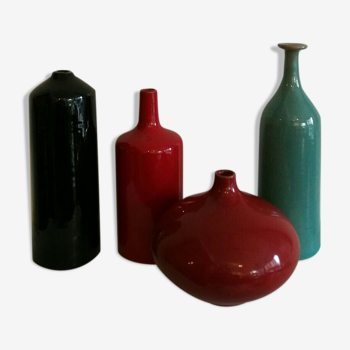 Ensemble de 4 vases circa 1950