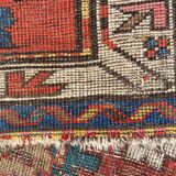 Tapis ancien caucasien kazak aigle 143x257 cm