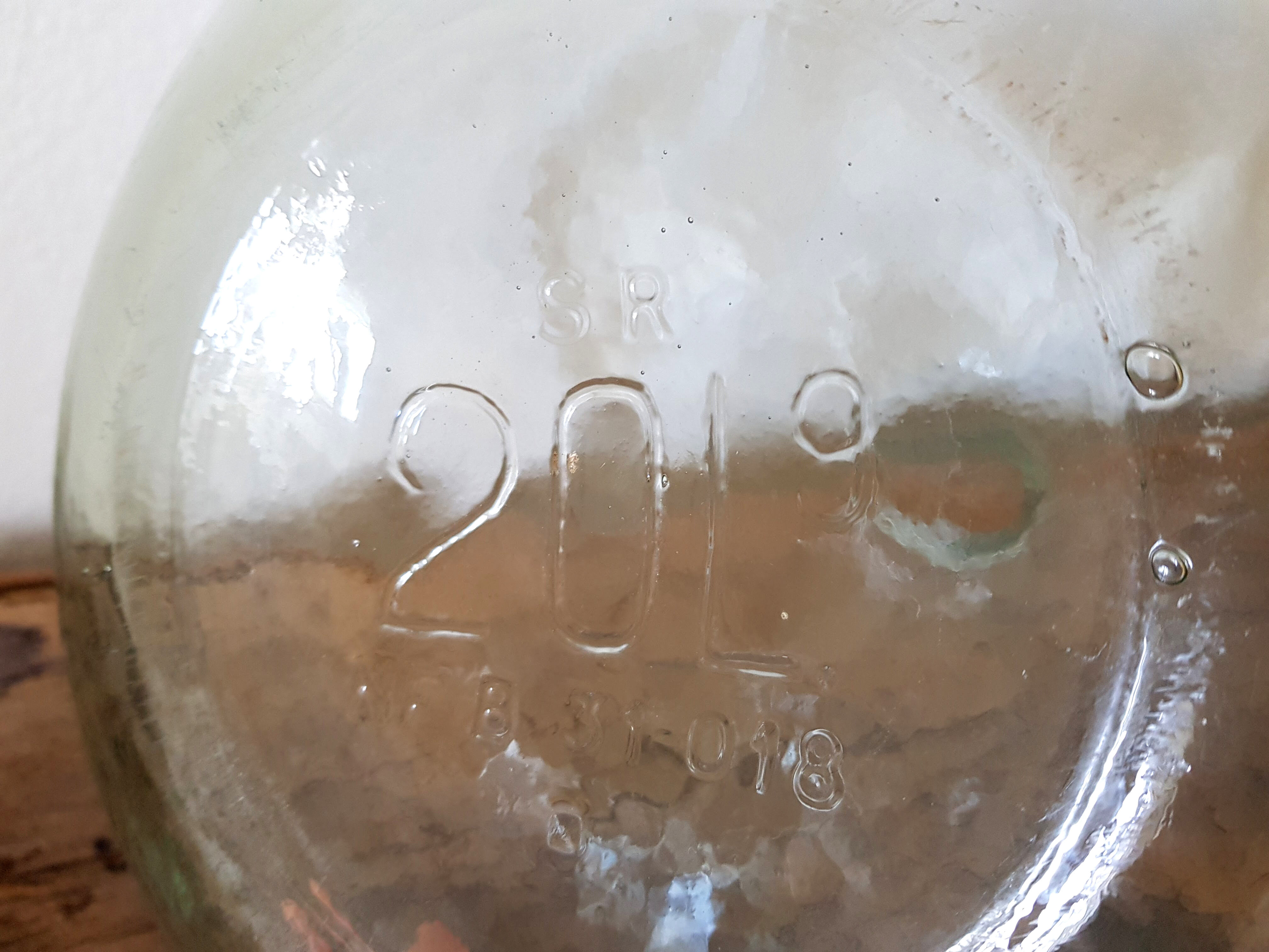Green demijohn 20L