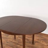 Table à manger extensible en chêne polonais du milieu du siècle, années 1960.