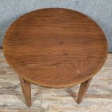 Louis XVI style round ceremonial table in walnut circa 1880