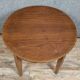 Louis XVI style round ceremonial table in walnut circa 1880