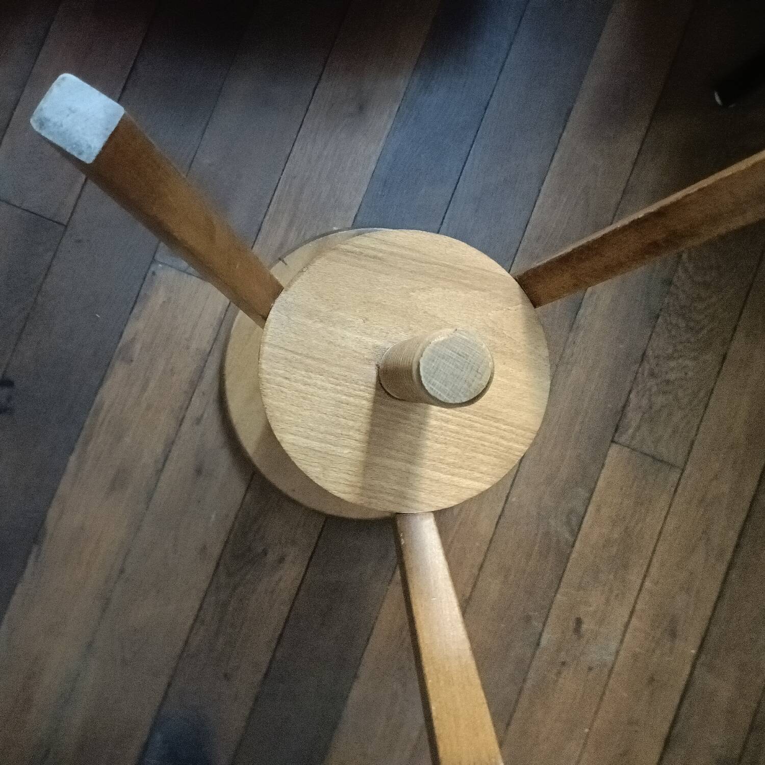 Vintage screw workshop stool