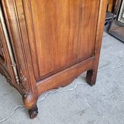 Vitrine style louis xv 1 porte en merisier