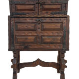 Vintage brutalist spanish wall cabinet cupboard design