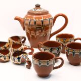 Tea or coffee set and handmade ceramic liquor from Bulgaria