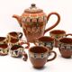 Tea or coffee set and handmade ceramic liquor from Bulgaria