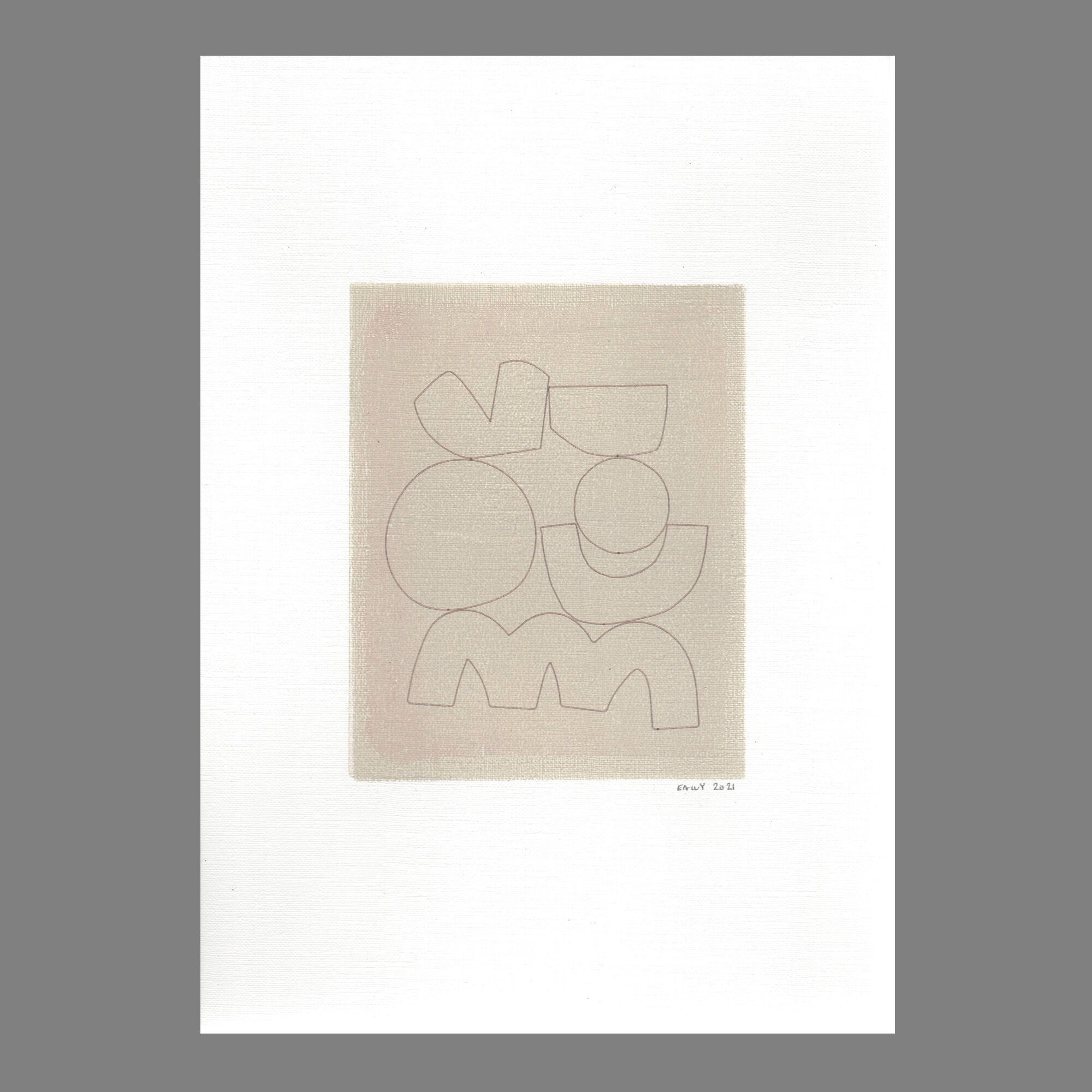 Illustration on paper • T468 • signed Eawy