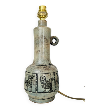 Pied de lampe en céramique de Jacques Blin