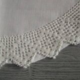 Half-moon old embroidered cradle pillowcase