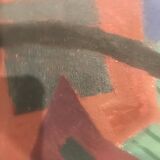 Oil painting on canvas signed by the artist henri goetz