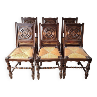 6 chaises arts and crafts